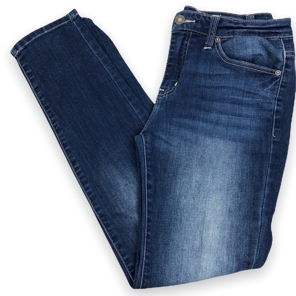 KanCan womens medium dark wash skinny jeans hood stretch size 9 28